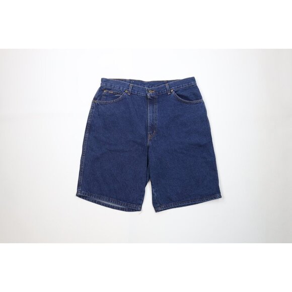 Deadstock Vtg 90s Streetwear Mens 36 Baggy Fit Denim Jean Shorts Jorts Blue USA